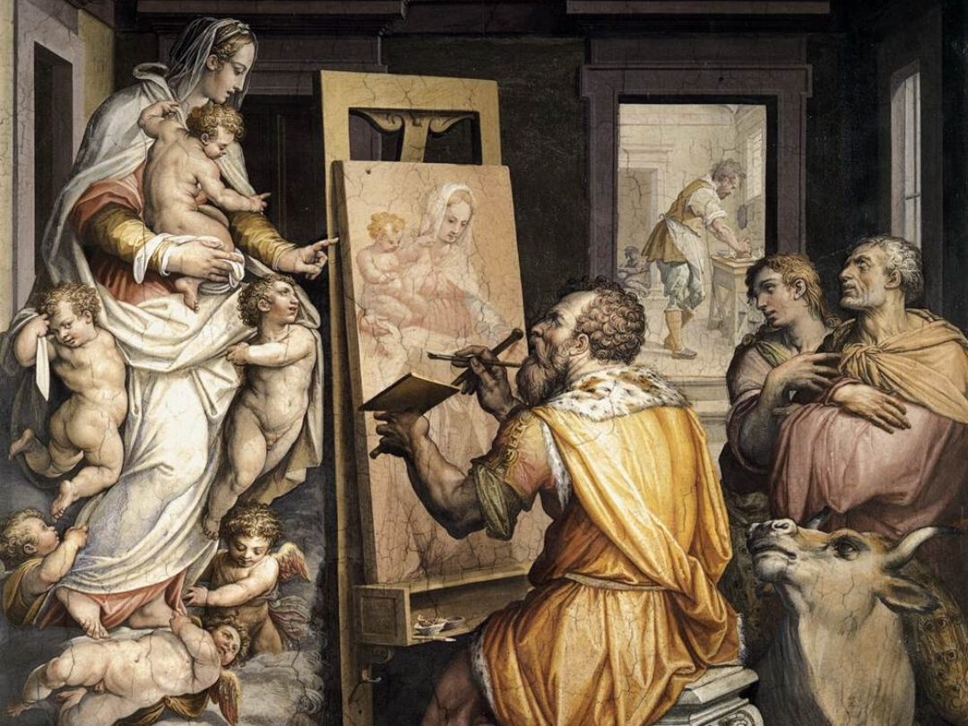 Giorgio Vasari, San Luca dipinge la Vergine Giorgio Vasari, San Luca dipinge la Vergine